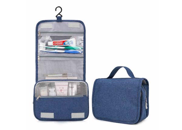 Foldable OEM Personal Organizer Toiletry Bag , Hanging Travel Accessory Bag