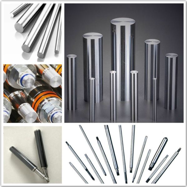 Ck45 Chrome Plated Piston Rod Parts Hot Rolled For Hydraulic / Pneumatic Cylinder