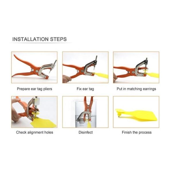 Odor Free Non Toxic Livestock ID Tags Pig Ear Tags 75*6mm 110*75m