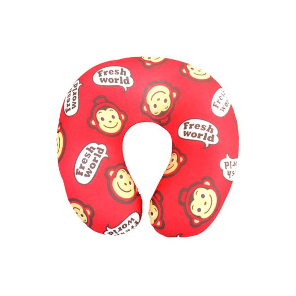 Soft Classic U Shape Microbeads Airplane Neck Pillow Football Pattern Custom Color