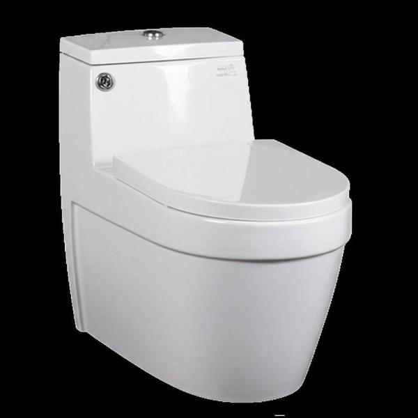 Retour au mur toilette à deux pièces toilette sans bordure pour les salles de bains confortable Power Flush Blanc toilette à deux pièces