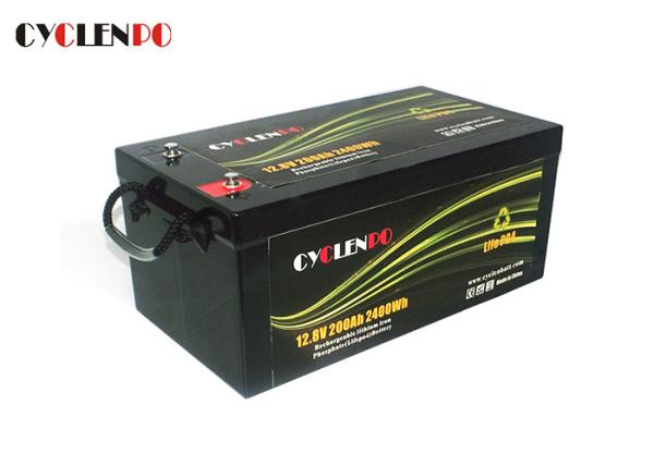 12v 200ah Li Ion Solar Battery , Solar Energy Storage Battery Bank Good Discharge Perormance