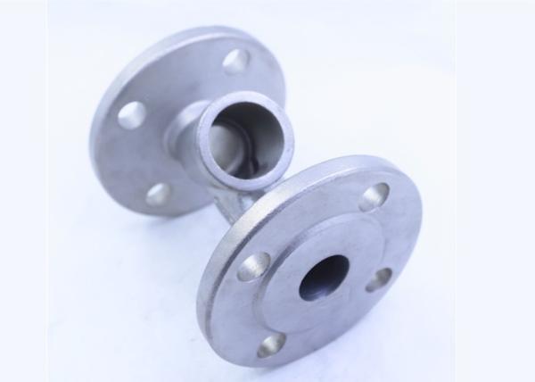 UKD Metal Casting Parts DN32 PN16 Flange Body / Silicon Sol Casting Part