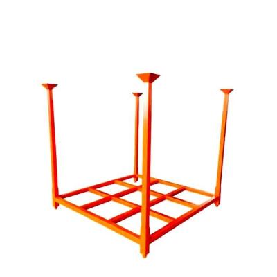 Portable Steel Pallet Stacking Rack Folding Metal Pallet Box Stack Rack
