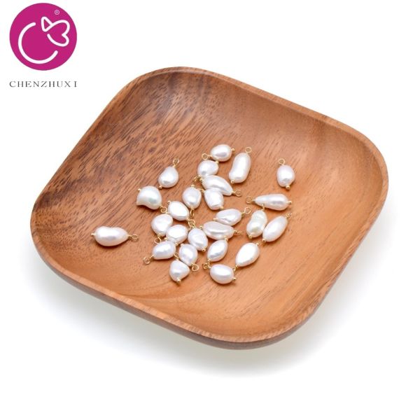 Irregular Baroque Style Pearl Pendant Charms for Jewelry Making Necklace Bracelet Earrings