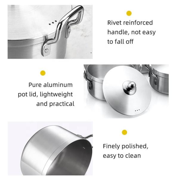 Multifunction Aluminum Set Pot 7 Pcs Kitchen Ware Cookware Set Kitchen Cooking Pots Set
