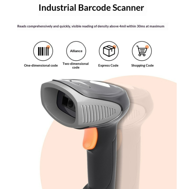 Industrial 2D Barcode Reader Industrial Wired Handheld USB Barcode Scanner