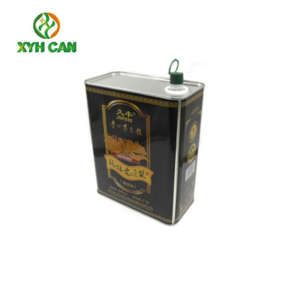Impressão a cores pequena Olive Oil Packaging Tin Can de Tin Box CMYK PMS do metal de Olive Oil Tin Can 350g