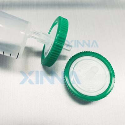 Luer Slip 33mm PES Filtro de Seringa 0.2μm 0.45μm 1.2μm 5.0μm Com caixa de PP