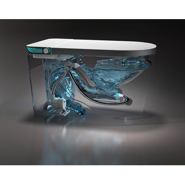 Автоматические санитарные детали изделий, шар туалета Wc черного Bathroom умный керамический