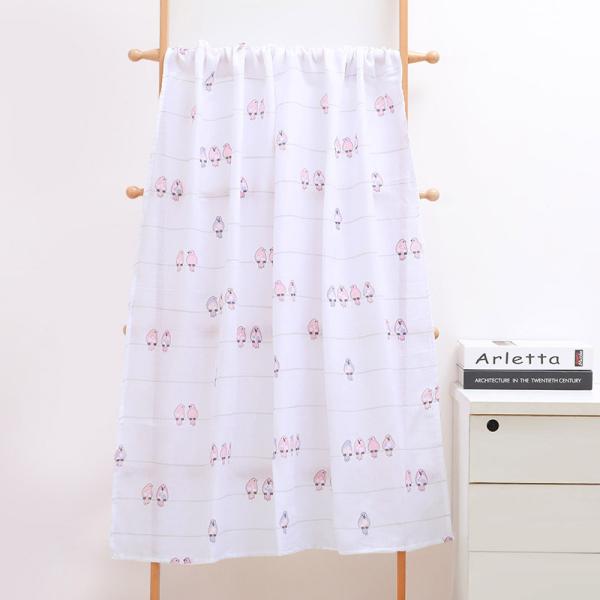 Organic Muslin Baby Blankets Super Strong Water Absorption For Teething / Drooling