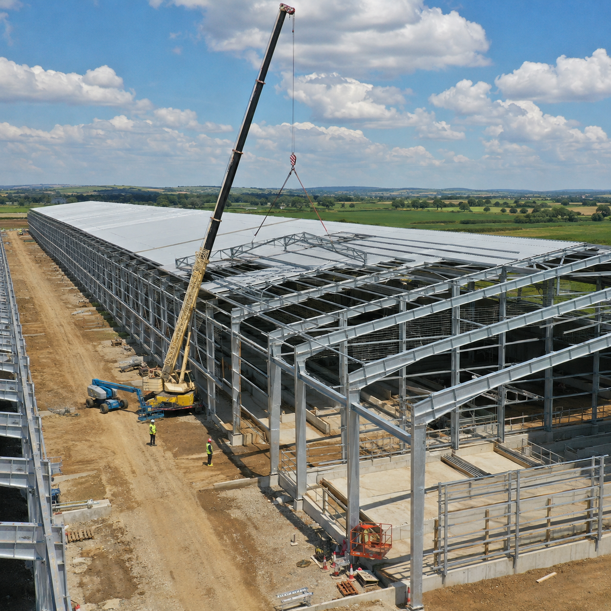 Durable & Corrosion Resistant Steel Framed Agricultural Buildings Steel Framed
