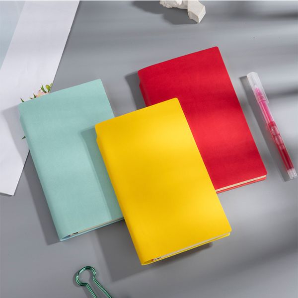 Настраиваемый логотип бумажного бизнеса Печатный мягкий черный ПУ планер А5 кожаные ноутбуки