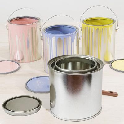 OEM Quart Pint Canas de tinta com tampa, Pequena lata de tinta