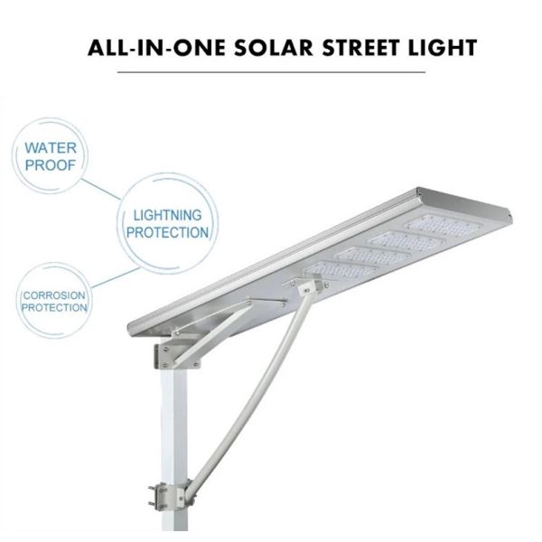 Elétrico integrado conduziu as cabeças solares da luz de rua 200w Ip65 4 1070x300x50mm