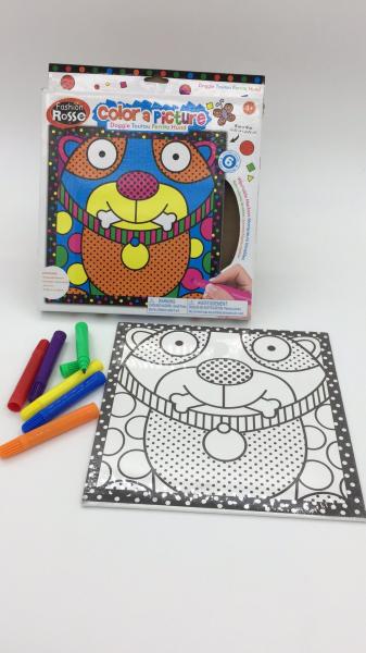 9 Inch Kitty Cat Kids Drawing Board Toys With 6 Washable Color Markers