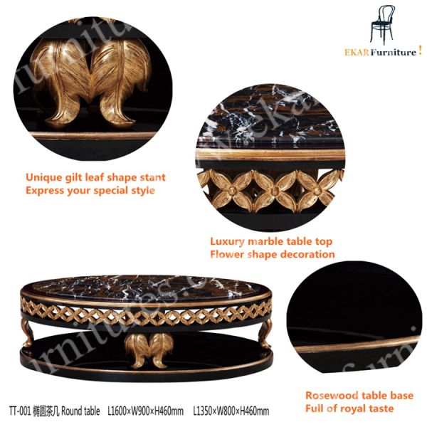 French Provincial Natural Stone Coffee Tabler TT-001