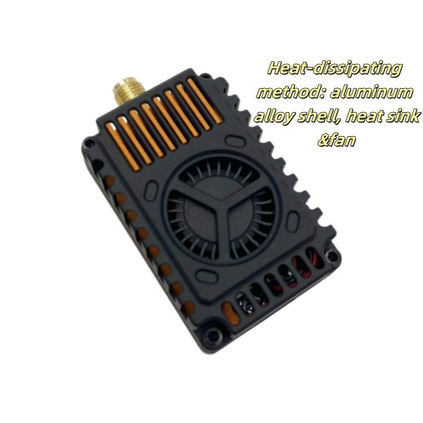 Transmisor FPV ultraligero de 4W 1.7G 8 CH Peso 25.85g VTX de alta potencia 1.7Ghz Baja latencia para drones de carreras