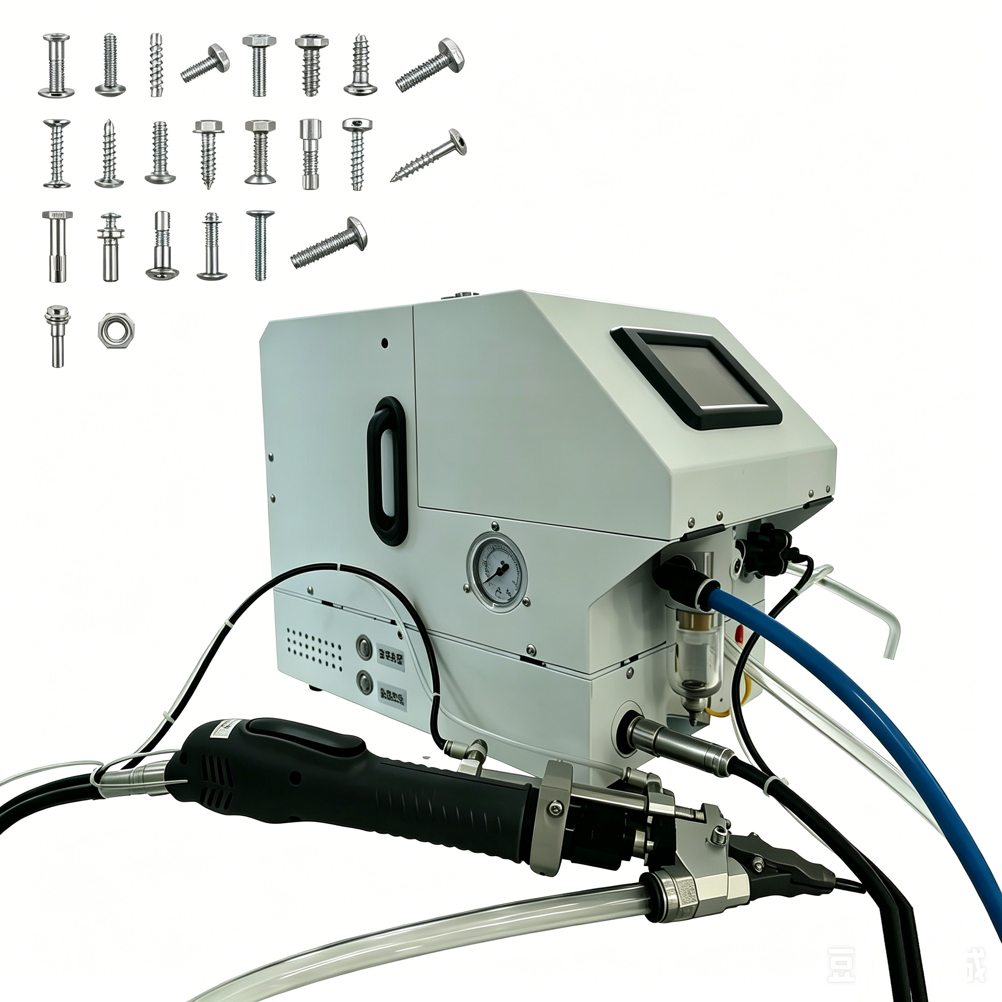 Semi Automatic Screw Locking Machine Combo with Handheld Electric Driver System