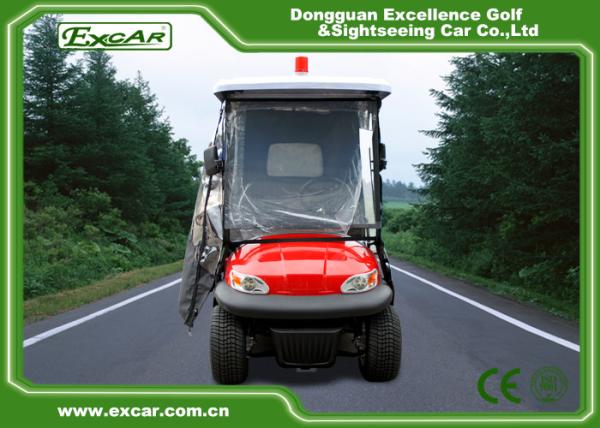 Steel Chassis Waterproof Medical Golf Cart With Light And Horn