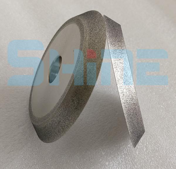 1V1 galvanizou a roda de moedura do CBN do diamante afila a borda 180mm para o carboneto de tungstênio