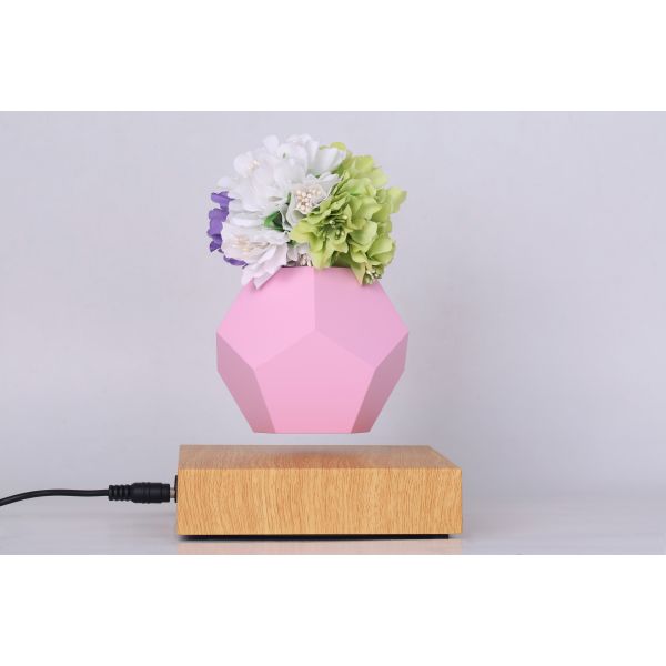 360 rotating magnetic floating levitation green air bonsai plant flowerpot