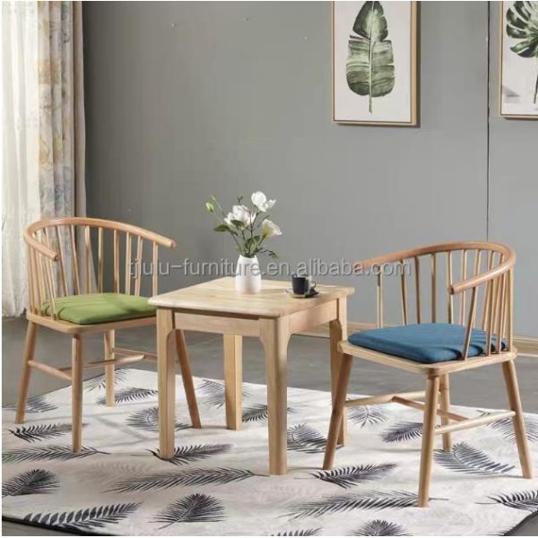 Modern Design Stacking Winsor Dining Chair Solid Wood Furniture for Nordic Custom Restaurant