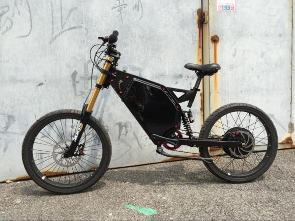 High Speed 1500w Full Suspension Powerful Electric Bike Steel Frame For Different Road