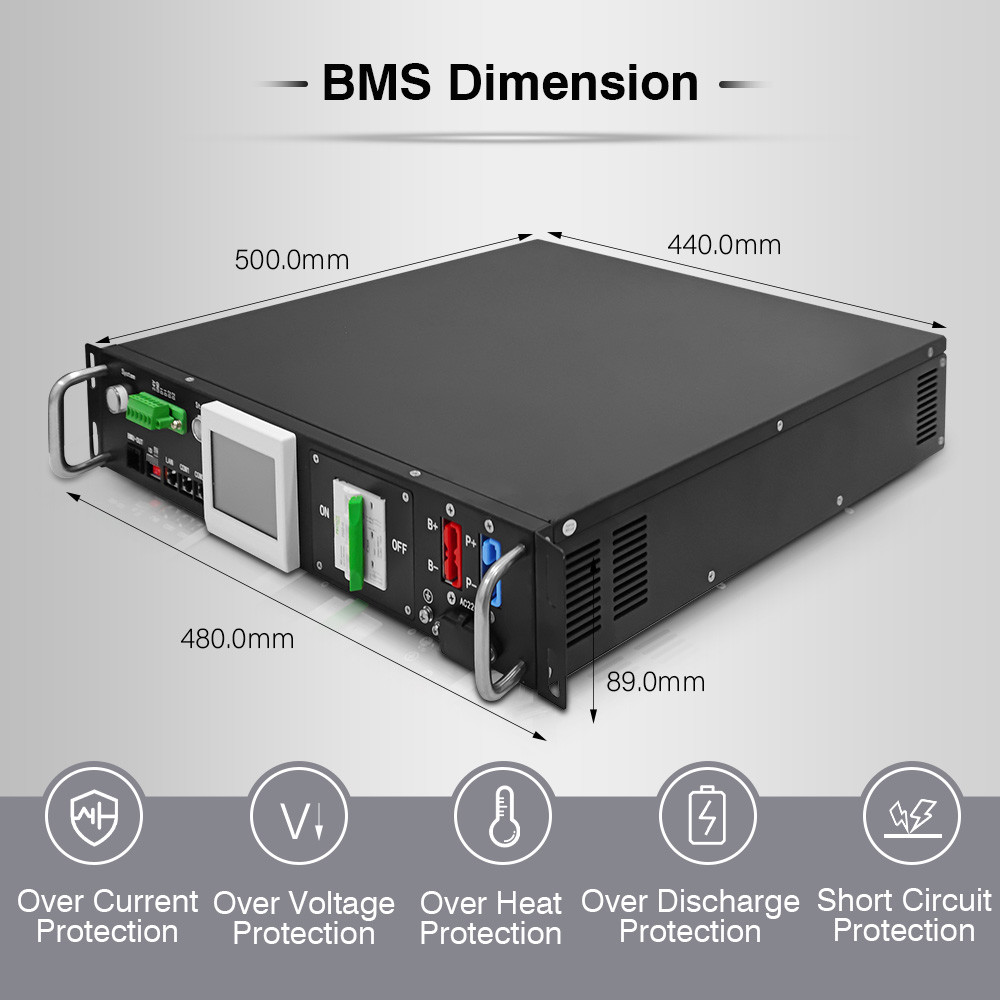 5000 записей событий Master Slave Все в одном напряжении BMS 120V-500V AC/DC Двойной источник питания Черный
