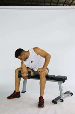 Flat Bench Steel Weight Training Equipment With Plate Foldable Barbell For Home Use Versatile Bench Press