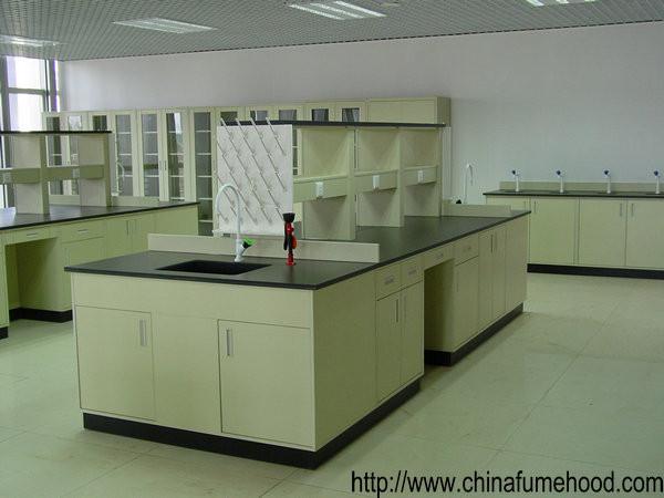 A mobília de aço química do laboratório da escola, laboratório de suspensão do armário apresenta bancos de trabalho