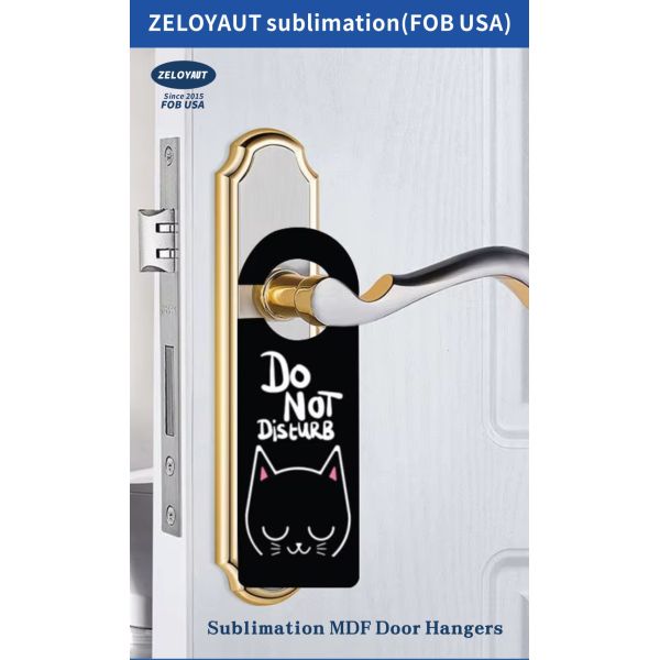 Sublimation MDF Door Hanger Blank Custom Printing for Retire Baptism Diwali Real Estate Tear-off Tag