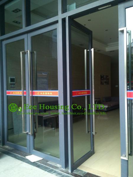 Commercial Aluminum Window & Door with door closer, automatic closed aluminum entry door