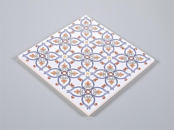 Carreaux en céramique de 20x20 cm résistant au glissement blanc et rouge pour cuisine et carreaux de sol durables pour balcon
