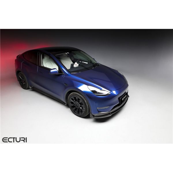 Auto Parts Carbon Fiber Body Kit for Tesla MODEL Y MODEL Y Upgraded Ecturi Style Front Shovel Diffuser Spoiler Body Kit