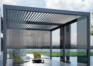 Pergola en aluminium de lame à abats-sons de l'oxydation anodique 260mm