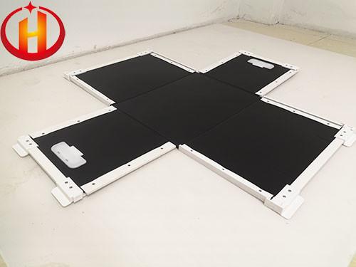 Reusable Black Coroplast Boxes Flat Surface With Frames