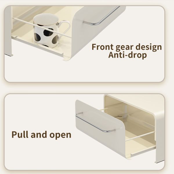 Metal Cup Holder Coffee Machine Stand Counter Top Mug Case Sugar Box Rack for Living Room Furniture Storage Cabinet Desktop