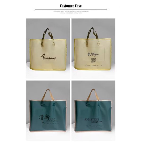 Recyclable Plastic Bag With Handle Mailing Bags Personalised Tear Roof / Waterproof