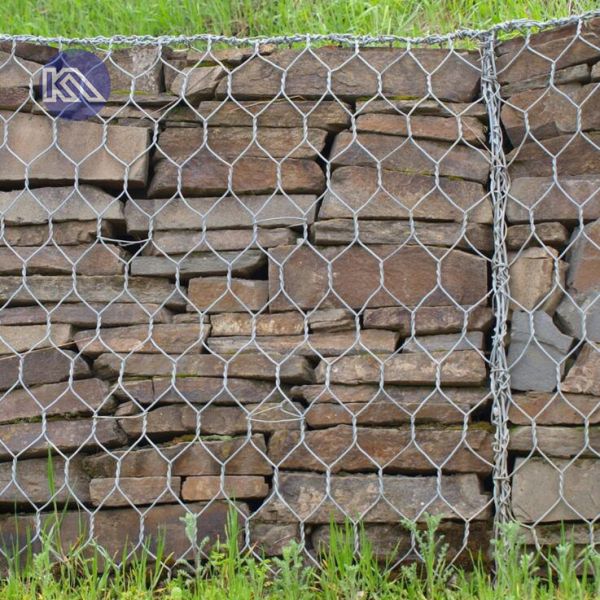 Q 195 Steel Wire Gabion Basket with 60×80mm Mesh Hole for River Bank Protection