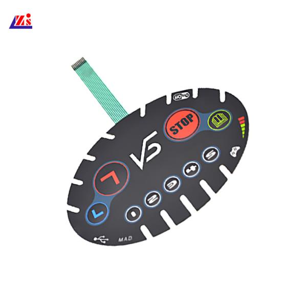 Dustproof PET Embossed Tactile Membrane Keyboard For Electronic Equipment
