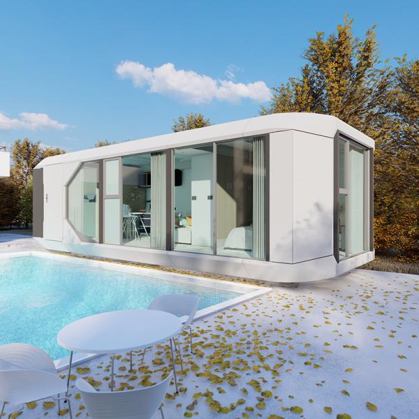 Services personnalisés personnalisés maison capsule intelligente pour les bâtiments préfabriqués intelligents