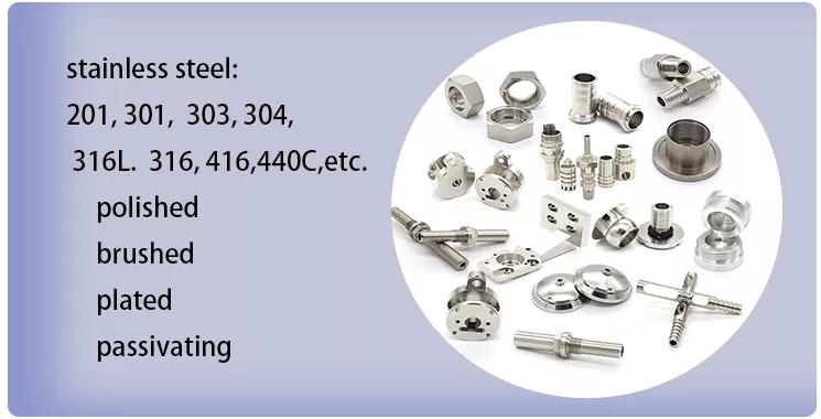 Productos de metal de acero inoxidables de aluminio de torneado de las piezas del CNC
