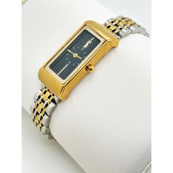 Черный циферблат Девушки стильные наручные часы с ремнем из нержавеющей стали