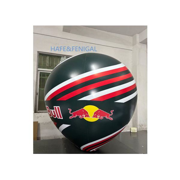 Grands ballons gonflables en PVC imprimé, noirs et durables