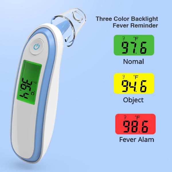 ℃/°F Switchable Forehead Thermometer with Memory Function and LCD Backlit Display