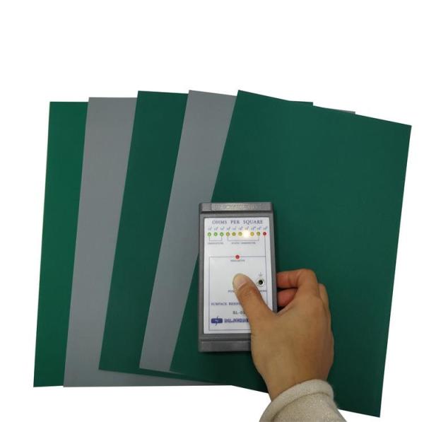 Acid And Alkali Resistant Blue Black Green Grey Vinyl ESD Mat 3 Layer Dissipative