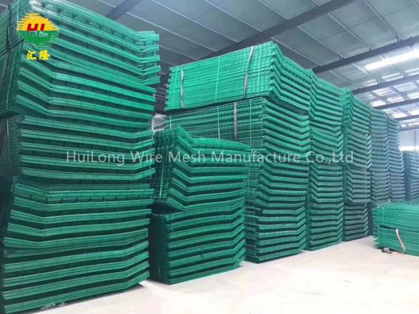 Barrière soudée galvanisée décorative extérieure à la maison de jardin de Mesh Panels Green Color For de fil