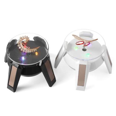 ABS Acrylic Solar Display Stand 360 Degree Rotation Battery Or Solar Power Function