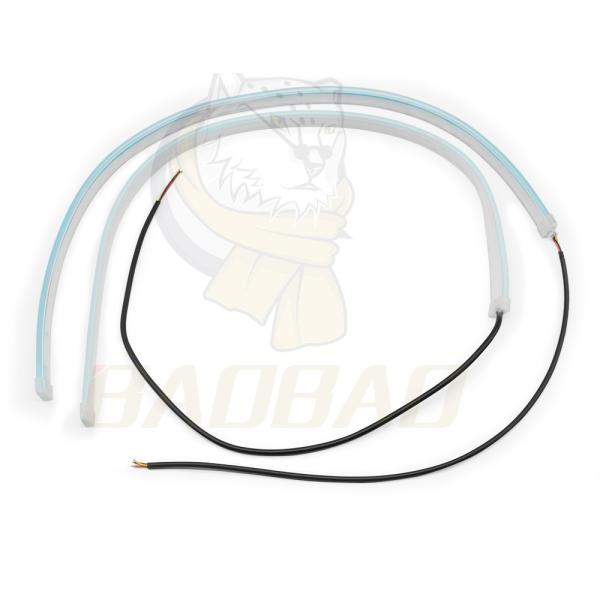 30CM 45CM 60CM LED STRIP TURN SIGNAL FLOW EYEBROW LIGHT FOR CAR
